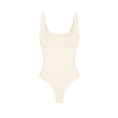 Seamless Eco-Comfort Tank Thong Bodysuit