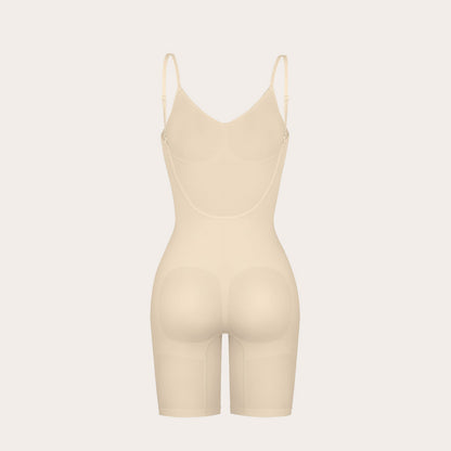 Seamless Open Back Mid Tight Bodysuit