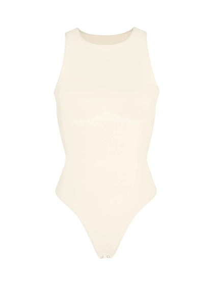 Eco-Comfort High Neck Thong Bodysuit