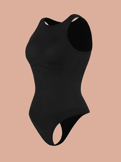 Eco-Comfort High Neck Thong Bodysuit