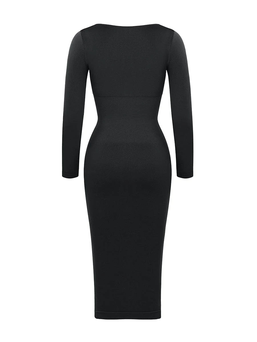 Built-in 360° Seamless Eco-Comfort Square Neck Shaper Dress